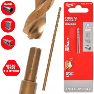 Wiertło Cobaltowe Do Metalu Milwaukee Hss-g 1.5 Mm