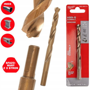 Wiertło Cobaltowe Do Metalu Milwaukee Hss-g 8 Mm