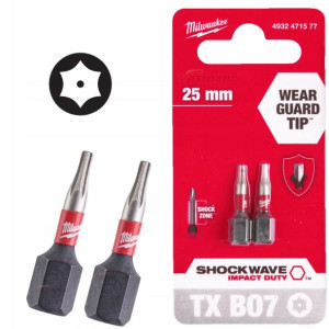 Milwaukee Bit Udar Torx Shockwave Txbo7 25mm 2szt