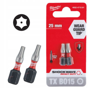 Milwaukee Bit Udar Torx Shockwave Txbo15 25mm 2szt