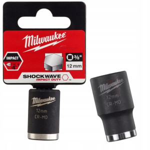 Nasadka Udarowa Krótka Milwaukee 3/8" 12 Mm