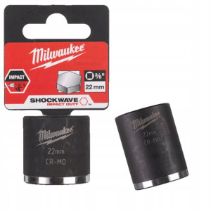 Nasadka Udarowa Krótka Milwaukee 3/8" 22 Mm