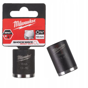 Nasadka Udarowa Krótka Milwaukee 3/8" 18 Mm