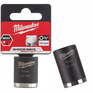 Nasadka Udarowa Krótka Milwaukee 3/8" 16 Mm