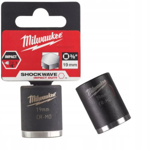 Nasadka Udarowa Krótka Milwaukee 3/8" 19 Mm