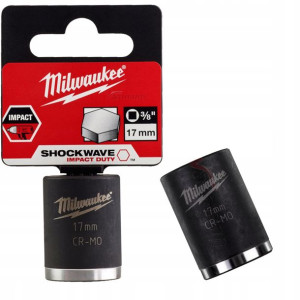 Nasadka Udarowa Krótka Milwaukee 3/8" 17 Mm