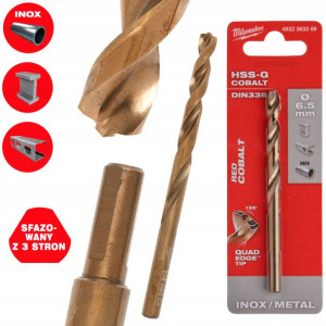 Wiertło Cobaltowe Do Metalu Milwaukee Hss-g 6,5mm