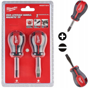 Zestaw Wkrętaków Krótkich 45mm Milwaukee 2szt
