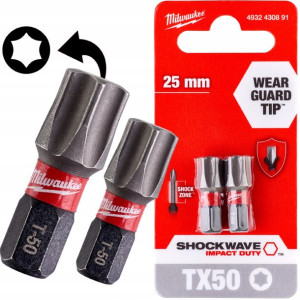 Milwaukee Bit Udarowy Torx Shockwave Tx50 25mm