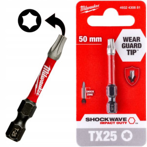 Milwaukee Bit Udarowy Torx Shockwave Tx25 50mm