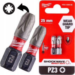 Milwaukee Bit Udarowy Shockwave Pz 3 25mm 2szt