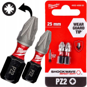 Milwaukee Bit Udarowy Shockwave Pz 2 25mm 2szt