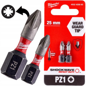Milwaukee Bit Udarowy Shockwave Pz 1 25mm 2szt