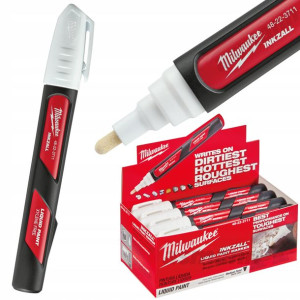 Marker Olejowy Biały Milwaukee Inkzall 12 Sztuk
