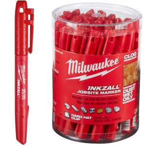 Markery Budowlane Milwaukee Czerwone Cienkie 36szt