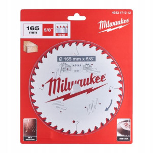 Tarcza Pilarska Do Drewna Milwaukee 165mmx5/8 40z
