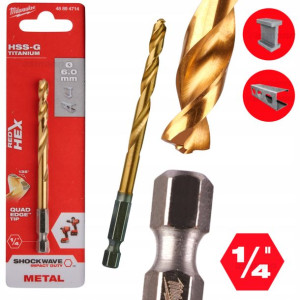 Wiertło Do Metalu Milwaukee Hss-g - 6x105mm