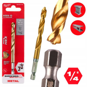 Wiertło Do Metalu Milwaukee Hss-g - 8x111mm