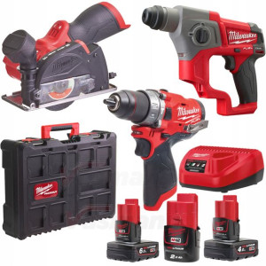 Zestaw Elektronarzędzi Milwaukee M12 Fpp3r-6423p