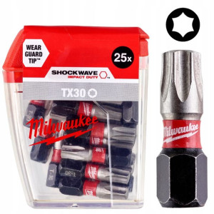 Milwaukee Bit Udar Torx Shockwave Tx30 25mm 25 Szt