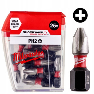 Milwaukee Bit Udarowy Shockwave Ph 2 25mm 25 Szt.