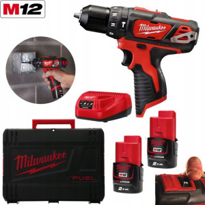 Wiertarko-wkrętarka Udarowa Milwaukee M12 Bpd-202x