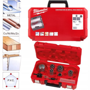 Zestaw Otwornic Milwaukee Contractor Bi-metal 14el