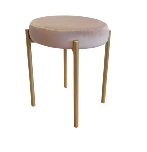 Taboret DIOR Loft metal złoty