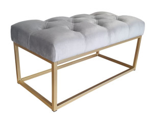 Ławka CHESTERFIELD LOFT metal złota