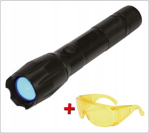Zestaw Latarka Uv Aku 1w + Okulary Yt-08587 Yato