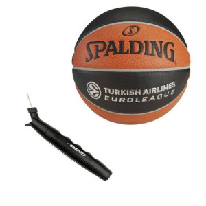 Piłka do koszykówki Spalding TF-1000 Legacy Euroleague Indoor Pompka