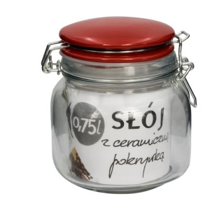 Słoik Hermetyczny Szklany Z Klamrą Pojemny 0,75l