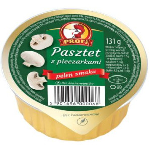 PROFI Pasztet Wielkopolski z drobiem i pieczarkami 131 g -20sztuk