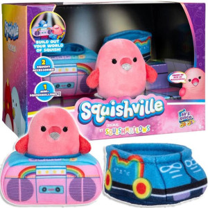 Squishville 80's Disco Boombox Zestaw Squishmallows Pluszak