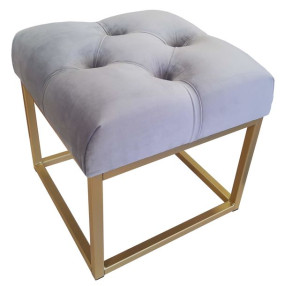 Pufa CHESTERFIELD LOFT metal złota