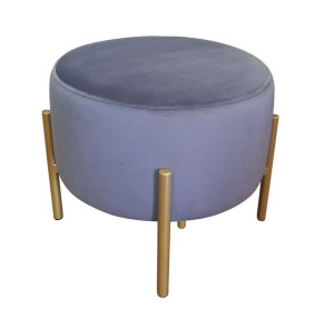 Pufa OLA LOFT metal złoty