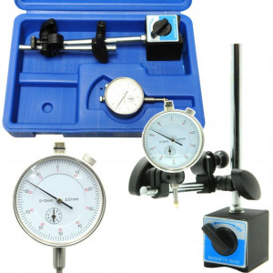 Czujnik Zegarowy Statyw Magnetyczny 0-10mm Zestaw