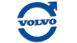 Wycinana naklejka VOLVO logo #2 niebieska
