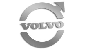 Wycinana naklejka VOLVO logo #2 srebrna