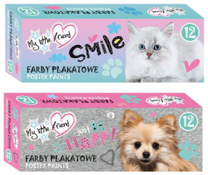 Farby plakatowe 12 kolorów 20ml My Little Friend