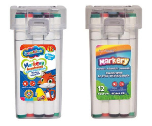 Markery do prac artystycznych 12 kolorów BAMBINO