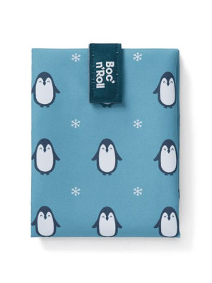 Śniadaniówka Boc'n'Roll Animals Penguin - niebieska