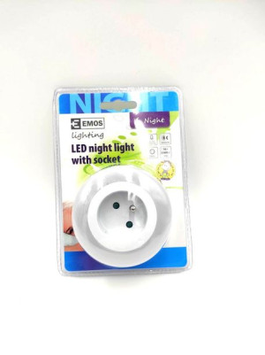 Lampka Nocna 3led/gniazdo 230v