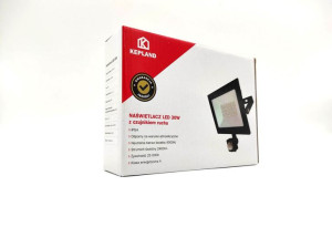 Naświetlacz LED z czujnikiem PIR 30W neutralna biel