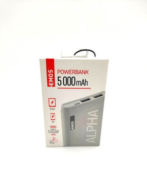 Powerbank EMOS ALPHA 5000 mAh biały