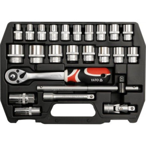YATO Zestaw narzędziowy 1/2'' 24 cz., m YT-3872