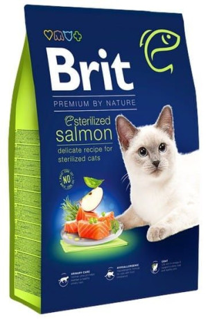 Brit Premium By Nature Cat Sterilized Salmon 800g