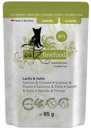 Catz Finefood Classic Senior N.05 Łosoś i kurczak saszetka 85g