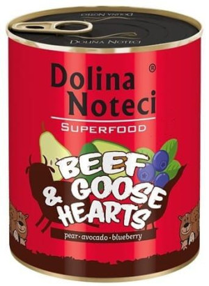 Dolina Noteci Superfood Pies Wołowina i serca gęsi puszka 800g