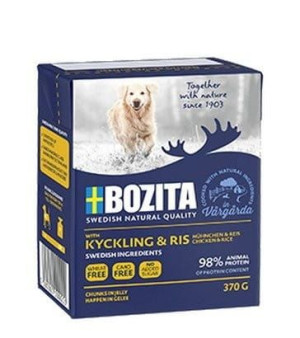 Bozita Dog Tetra Recart z kurczakiem i ryżem w galaretce kartonik 370g